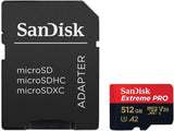 SanDisk 512GB Extreme Pro Durable, Captures 4K UHD Video, 200MB/s Read and 140MB/s SDSQXCD-512G-GN6MA