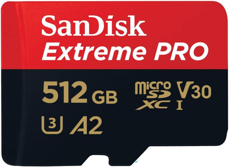 SanDisk 512GB Extreme Pro Durable, Captures 4K UHD Video, 200MB/s Read and 140MB/s SDSQXCD-512G-GN6MA