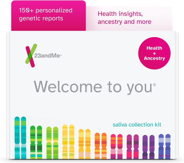 23andMe Health + Ancestry Service Personal Genetic DNA Test Including Health Predispositions, Carrier Status, Wellness, and Trait Reports